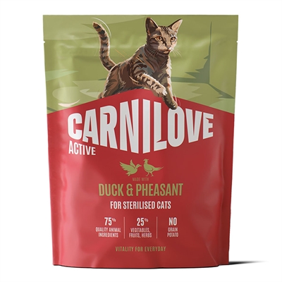 Carnilove Active Kattefoder Til Steriliserede med And & Fasan 400g